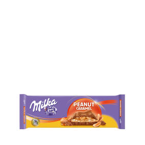 Молочный шоколад с арахисом и карамелью