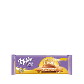 Молочный шоколад с цельным печеньем